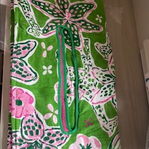 Green and Pink Floral Golf Seat Cover